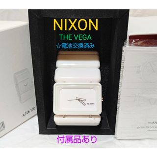 ニクソン(NIXON)のニクソン腕時計 NIXON THE VEGA ホワイト 付属品あり 稼働中 美品(腕時計)