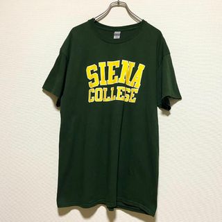 ギルタン(GILDAN)のアメリカ古着　シエナ大学　カレッジ　プリント　半袖　Tシャツ　Q216(Tシャツ/カットソー(半袖/袖なし))