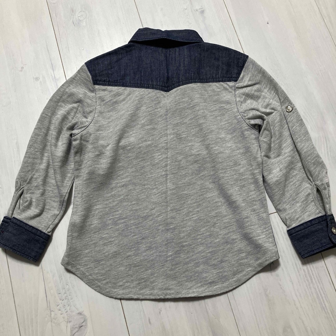 COMME CA ISM(コムサイズム)のCOMME CA ISM デニムシャツ100 キッズ/ベビー/マタニティのキッズ服男の子用(90cm~)(ブラウス)の商品写真