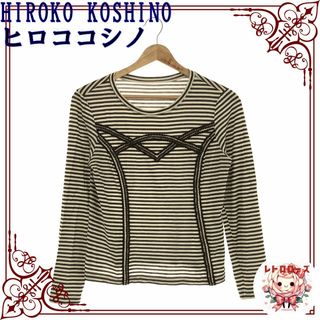 ヒロココシノ(HIROKO KOSHINO)のHIROKO KOSHINO ヒロココシノ トップス 長袖 カットソー デザイン(カットソー(長袖/七分))