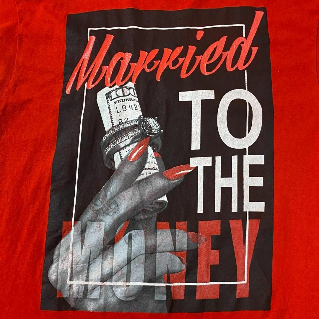 アメリカ古着　Married to the Money 　半袖Tシャツ　Q233 メンズのトップス(Tシャツ/カットソー(半袖/袖なし))の商品写真