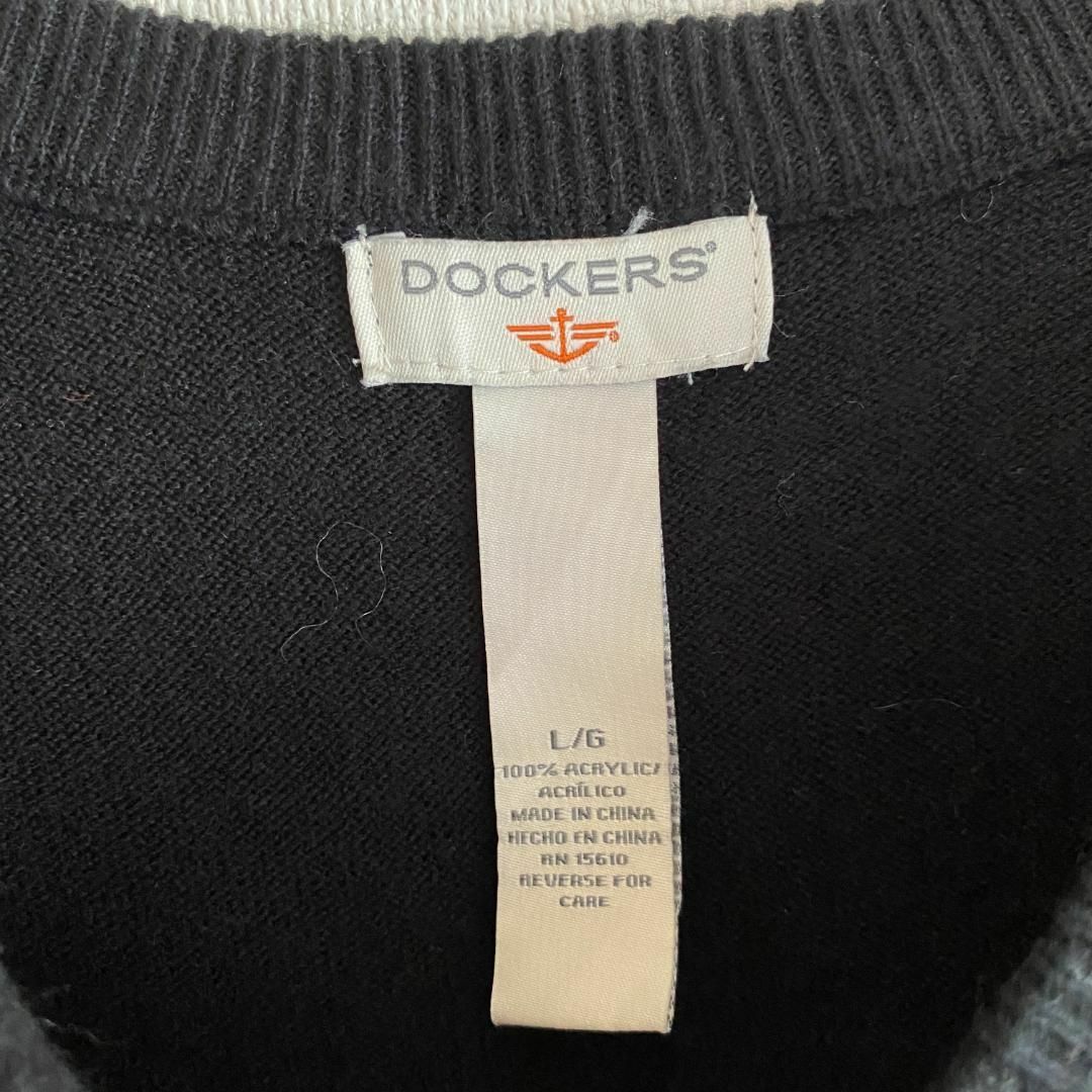 VINTAGE(ヴィンテージ)のアメリカ古着　DOCKERS　ドッカーズ　ニット　ベスト　セーター　アーガイル柄 メンズのトップス(ニット/セーター)の商品写真
