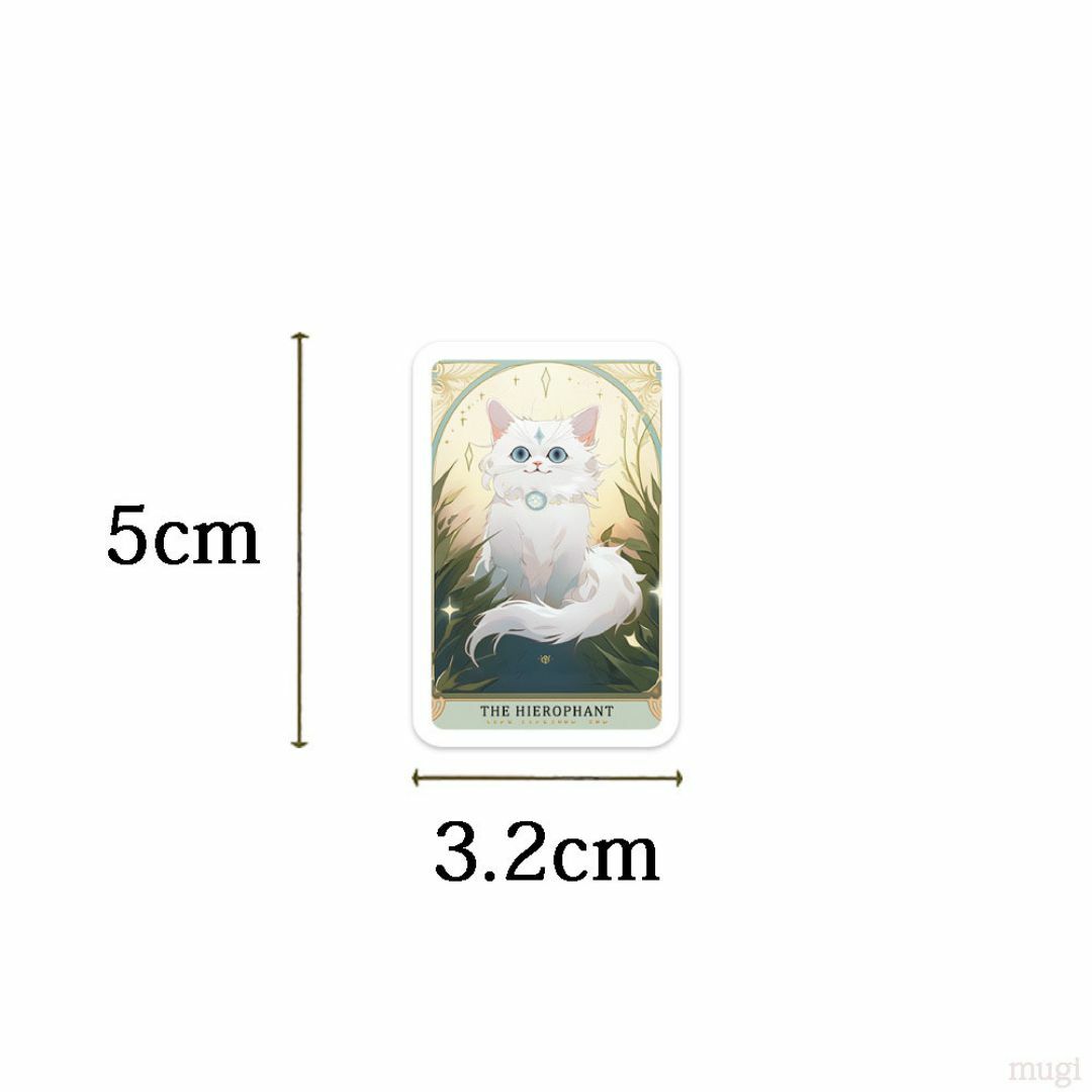 猫　タロットカード　シール78枚セット　ステッカー　かわいい エンタメ/ホビーのコレクション(印刷物)の商品写真