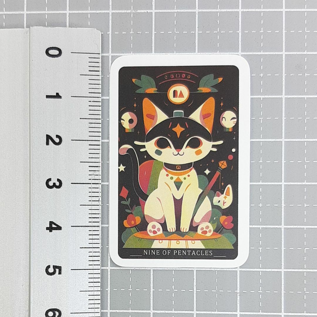 猫　タロットカード　シール78枚セット　ステッカー　かわいい エンタメ/ホビーのコレクション(印刷物)の商品写真