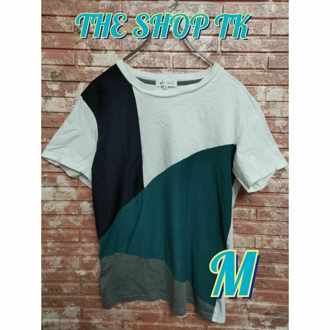 THE SHOP TK(ザショップティーケー)のTHE SHOP TK 半袖Tシャツ 白 Mサイズ メンズのトップス(Tシャツ/カットソー(半袖/袖なし))の商品写真