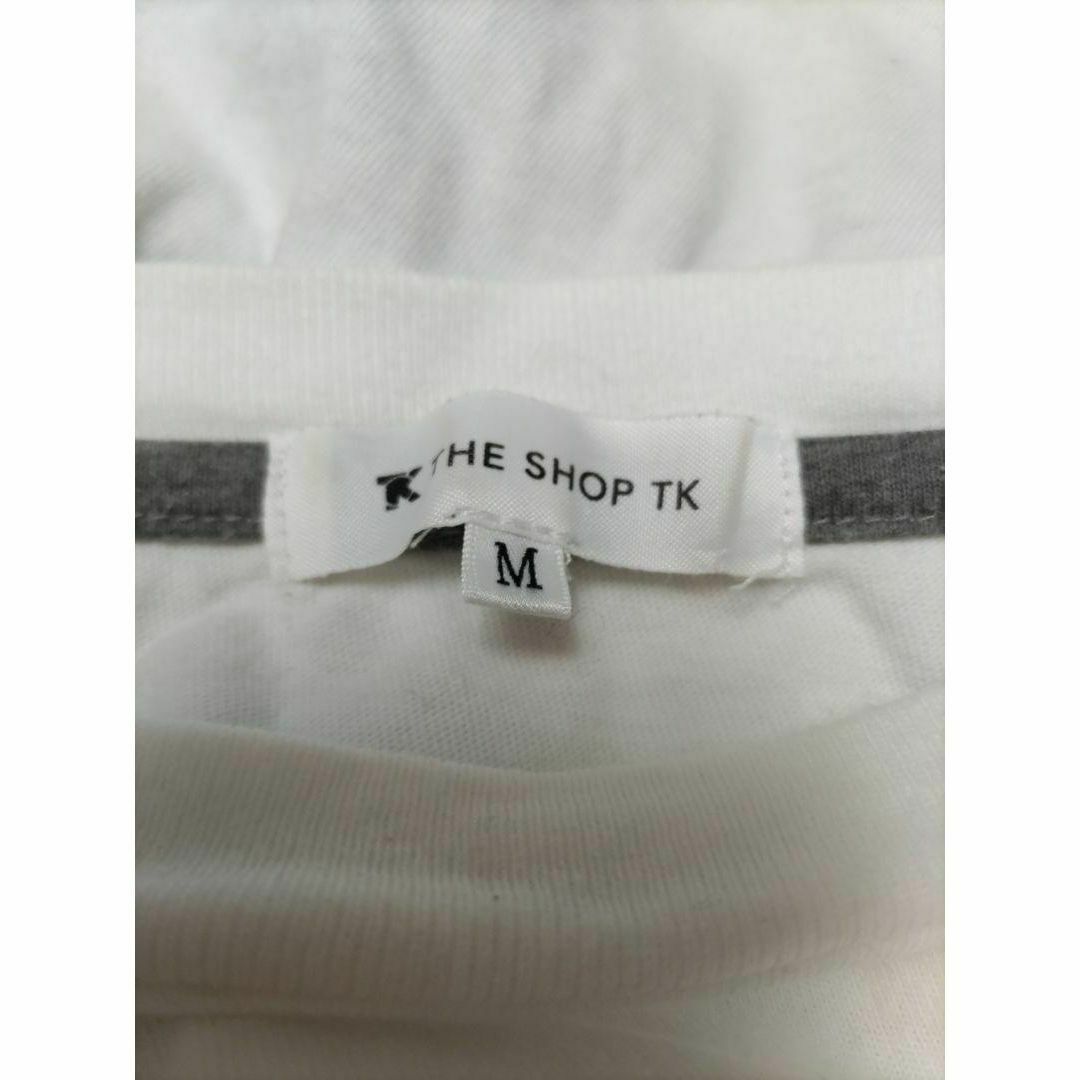 THE SHOP TK(ザショップティーケー)のTHE SHOP TK 半袖Tシャツ 白 Mサイズ メンズのトップス(Tシャツ/カットソー(半袖/袖なし))の商品写真