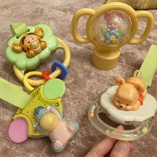 クマノプーサン(くまのプーさん)のくまのプーさん pooh おもちゃ ガラガラ ベビーカー メリー(がらがら/ラトル)