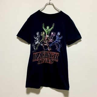 ティービーアンドムービー(TV&MOVIE)のアメリカ古着　パワーレンジャー　戦隊　半袖Ｔシャツ　プリント　D117(Tシャツ/カットソー(半袖/袖なし))