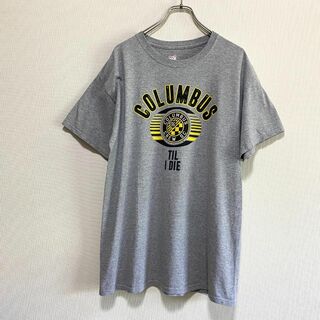 アメリカ古着　MLS　コロンバス・クルー　サッカーチーム　半袖Tシャツ　J598(Tシャツ/カットソー(半袖/袖なし))