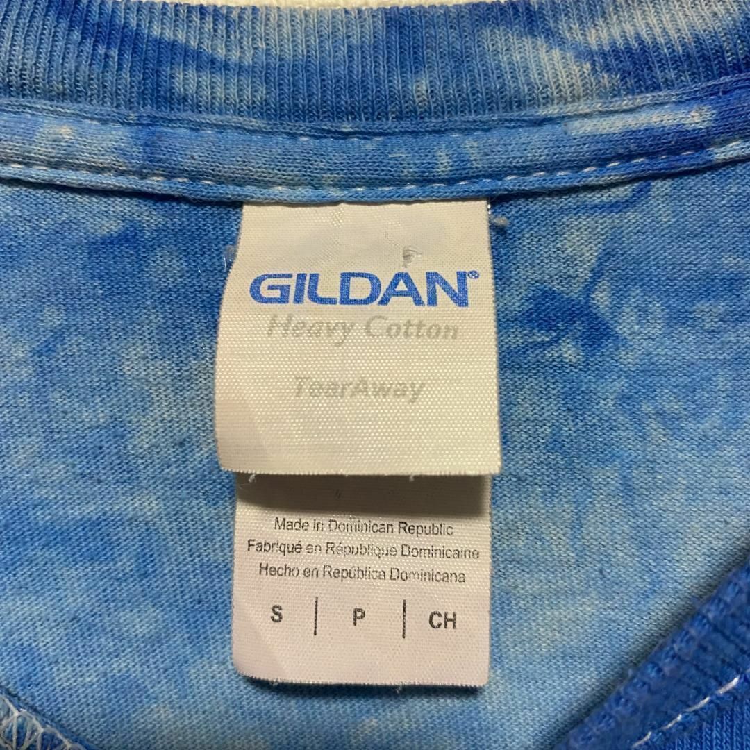 GILDAN(ギルタン)のアメリカ古着　タイダイ染め　半袖Tシャツ　プリント　Sサイズ　コットン　J294 メンズのトップス(Tシャツ/カットソー(半袖/袖なし))の商品写真