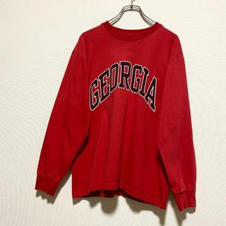 VINTAGE - アメリカ古着　ジョージア大学　カレッジプリント　ロンT　長袖Tシャツ　00s