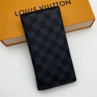 ルイヴィトン(LOUIS VUITTON)の【新型・美品】ルイヴィトン◆ポルトフォイユ ブラザ◆ダミエ グラフィット◆財布(長財布)