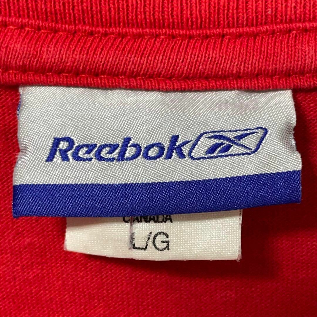 Reebok(リーボック)のReebok USA古着 NHLフロリダパンサーズTシャツ カナダ製 L 赤 メンズのトップス(Tシャツ/カットソー(半袖/袖なし))の商品写真