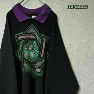 ジャージーズ(JERZEES)の80's JERZEES ジャージーズ USA トレーナー 花柄 2XL(スウェット)