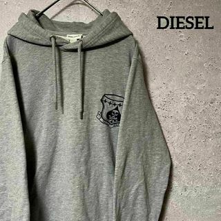 ディーゼル(DIESEL)のDIESEL ディーゼル パーカー 刺繍 プルオーバー カンガルーポケット S(パーカー)