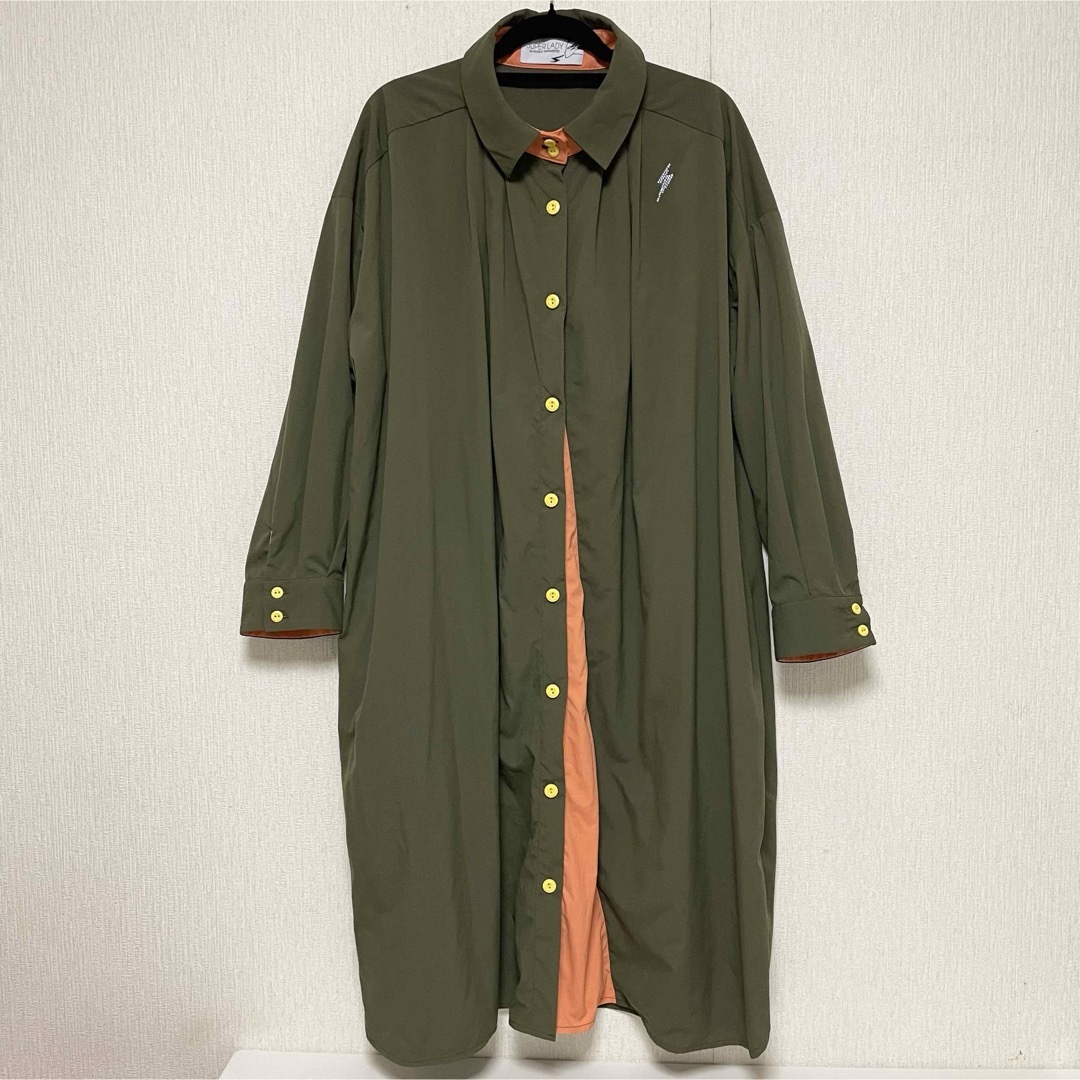 super lady kansai yamamoto スプリング コート 3L レディースのジャケット/アウター(スプリングコート)の商品写真