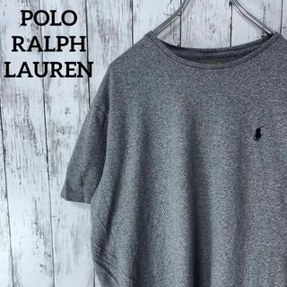 ポロラルフローレン(POLO RALPH LAUREN)のポロラルフローレン USA古着 ロゴ刺繍Tシャツ L グレー メンズ(Tシャツ/カットソー(半袖/袖なし))