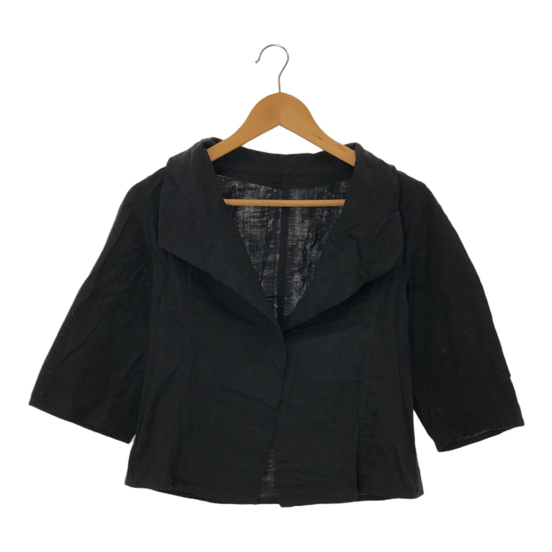 HIROKO BIS(ヒロコビス)のHIROKO BIS ヒロコビス ジャケット 七分丈 ブラック 11 レディースのトップス(Tシャツ(長袖/七分))の商品写真