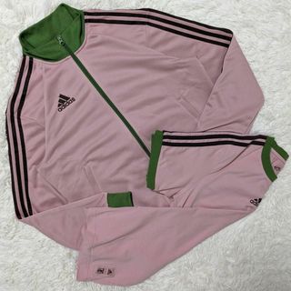 アディダス(adidas)の【アディダスNIGOコラボ】日本代表 トラックジャケット+Tシャツ ピンク緑 L(ジャージ)