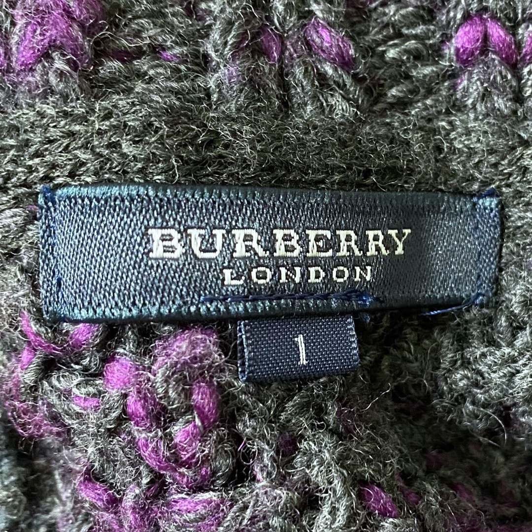 BURBERRY(バーバリー)の【BURBERRY LONDON】 ショールカラーデザインニットカーディガン レディースのトップス(カーディガン)の商品写真