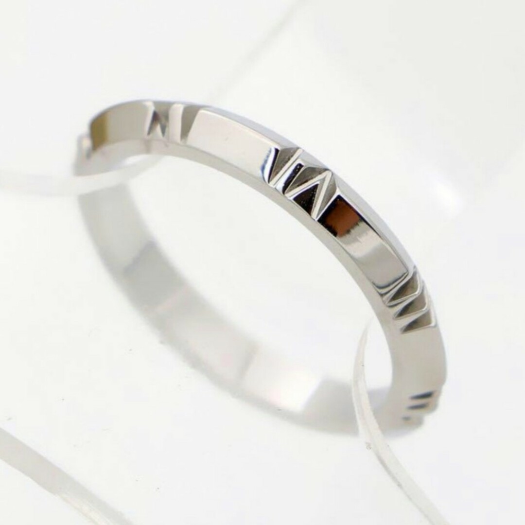 ローマ数字刻印リング　ステンレスリング　ステンレス指輪 レディースのアクセサリー(リング(指輪))の商品写真