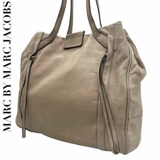 マークバイマークジェイコブス(MARC BY MARC JACOBS)のマークバイマークジェイコブス　s76 　肩掛け　グレージュ　レザー　トートバッグ(トートバッグ)