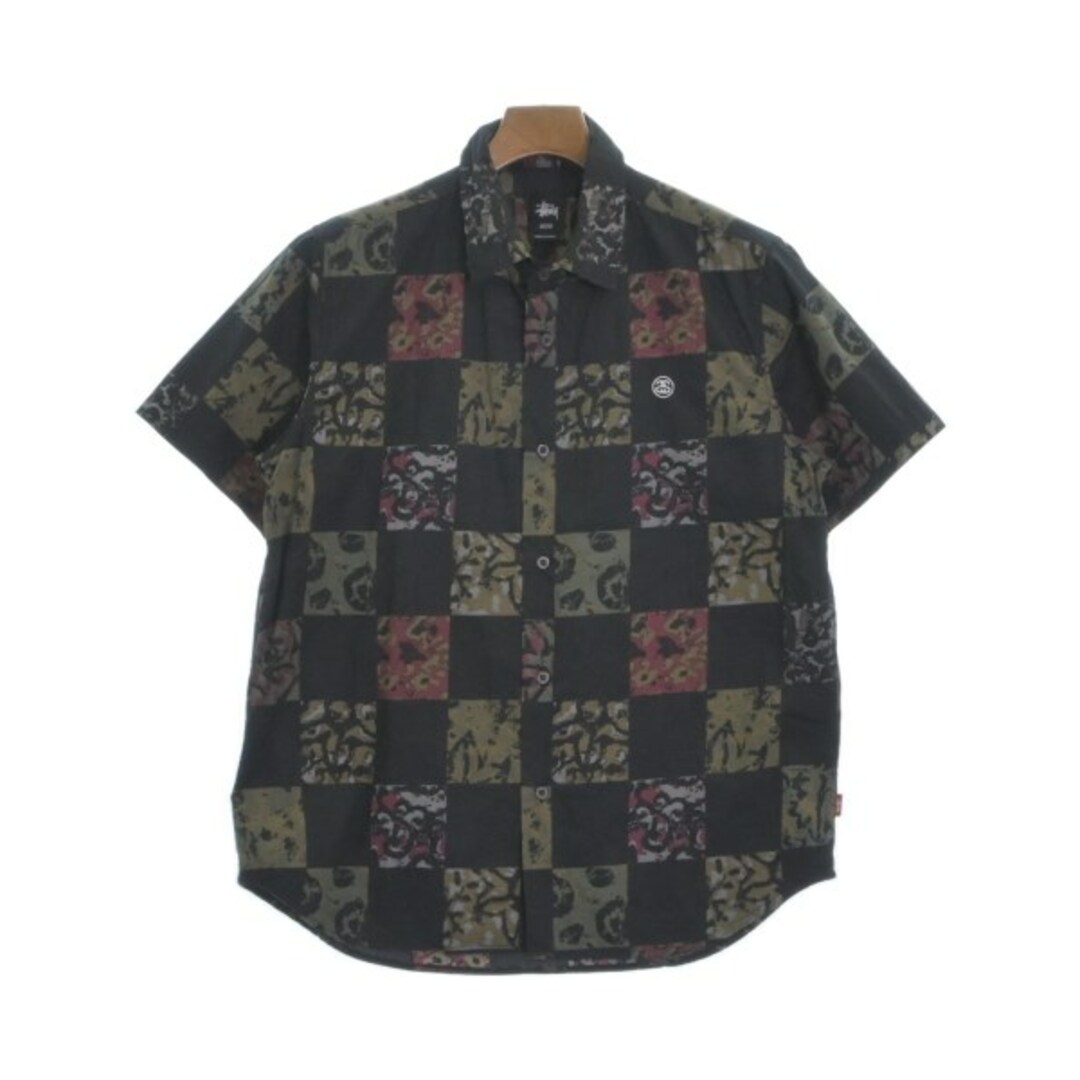 STUSSY(ステューシー)のSTUSSY ステューシー カジュアルシャツ M 黒x赤x黄等(総柄) 【古着】【中古】 メンズのトップス(シャツ)の商品写真