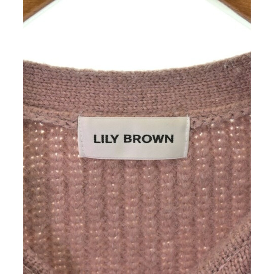 Lily Brown(リリーブラウン)のLILY BROWN リリーブラウン カーディガン F ピンク 【古着】【中古】 レディースのトップス(カーディガン)の商品写真