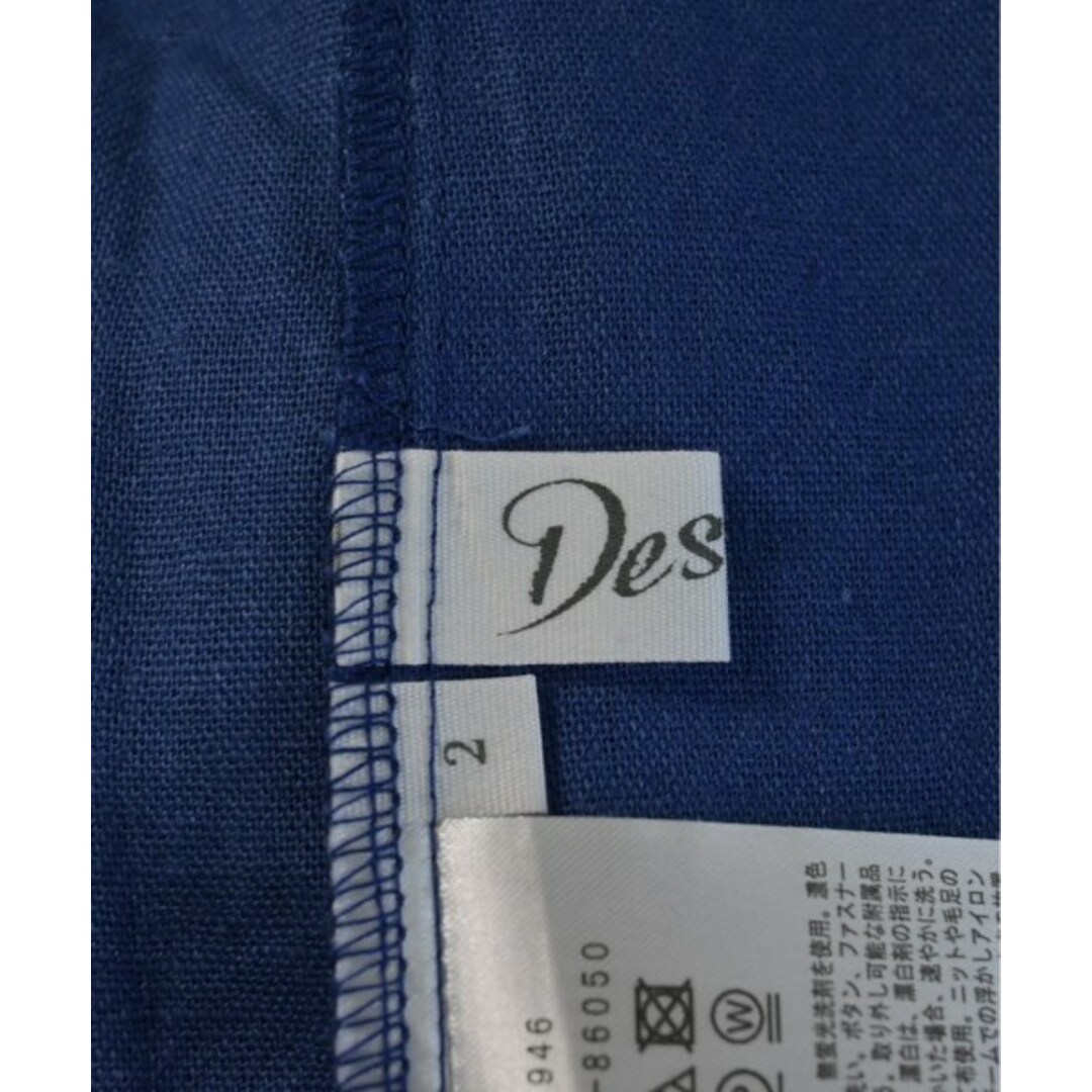 Dessin(デッサン)のDessin デッサン ブラウス 2(M位) 紺 【古着】【中古】 レディースのトップス(シャツ/ブラウス(長袖/七分))の商品写真