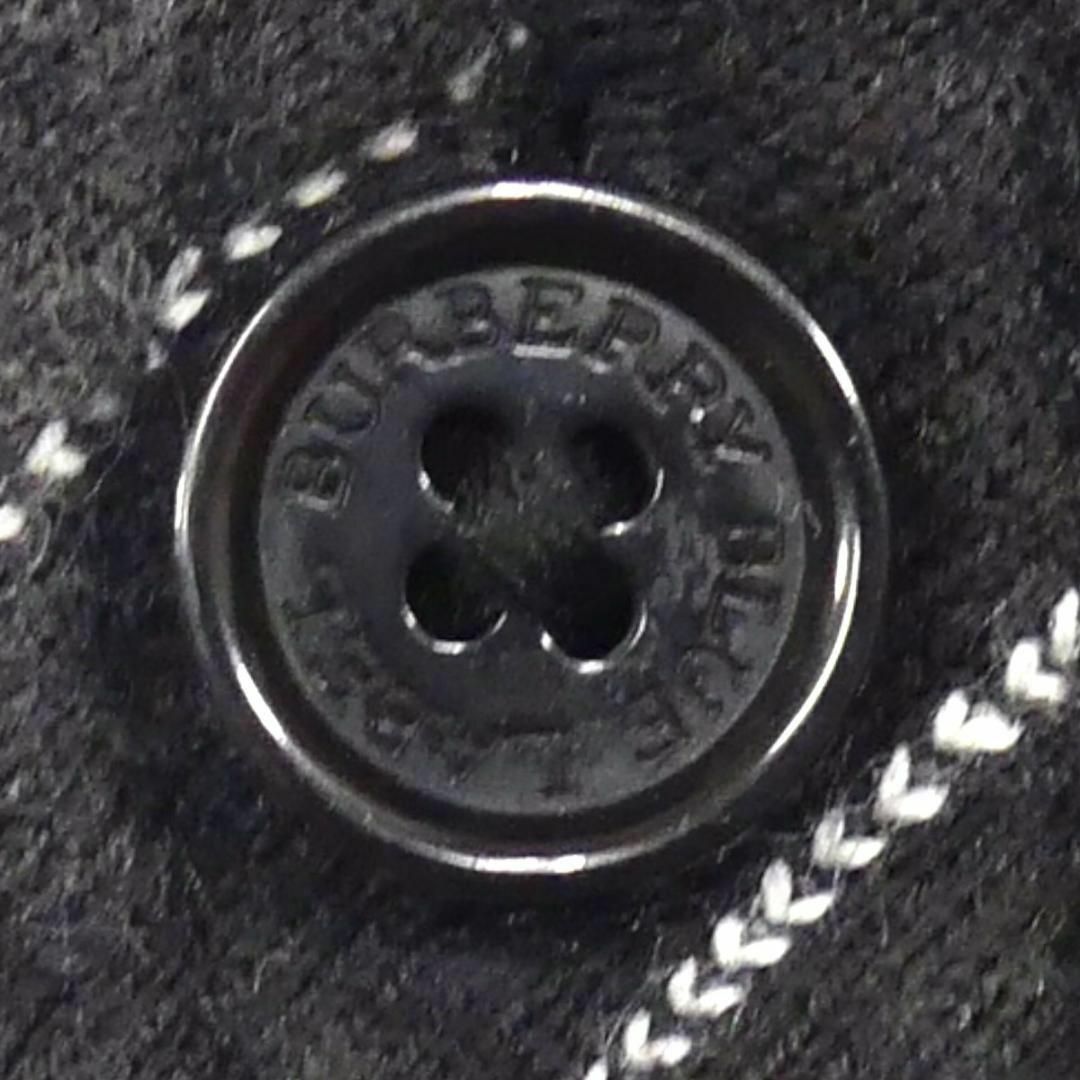 BURBERRY BLACK LABEL(バーバリーブラックレーベル)の廃盤 バーバリーブラックレーベル シャツ L ストライプ 刺繍 黒 TJ979 メンズのトップス(Tシャツ/カットソー(七分/長袖))の商品写真