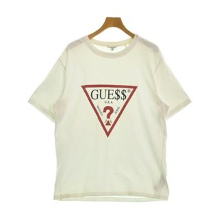 ゲス(GUESS)のGUESS ゲス Tシャツ・カットソー M 白 【古着】【中古】(Tシャツ/カットソー(半袖/袖なし))