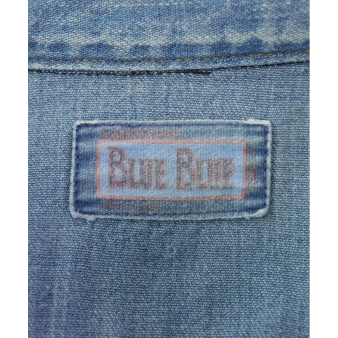 BLUE BLUE(ブルーブルー)のBLUE BLUE ブルーブルー カジュアルシャツ 1(S位) インディゴ 【古着】【中古】 メンズのトップス(シャツ)の商品写真