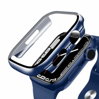 【色: ブルー】【2枚セット】ANYOI 対応 Apple Watch ケース (その他)