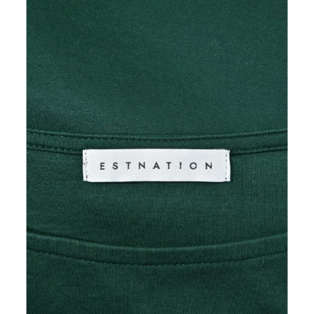 ESTNATION(エストネーション)のESTNATION エストネーション Tシャツ・カットソー 38(M位) 緑 【古着】【中古】 レディースのトップス(カットソー(半袖/袖なし))の商品写真