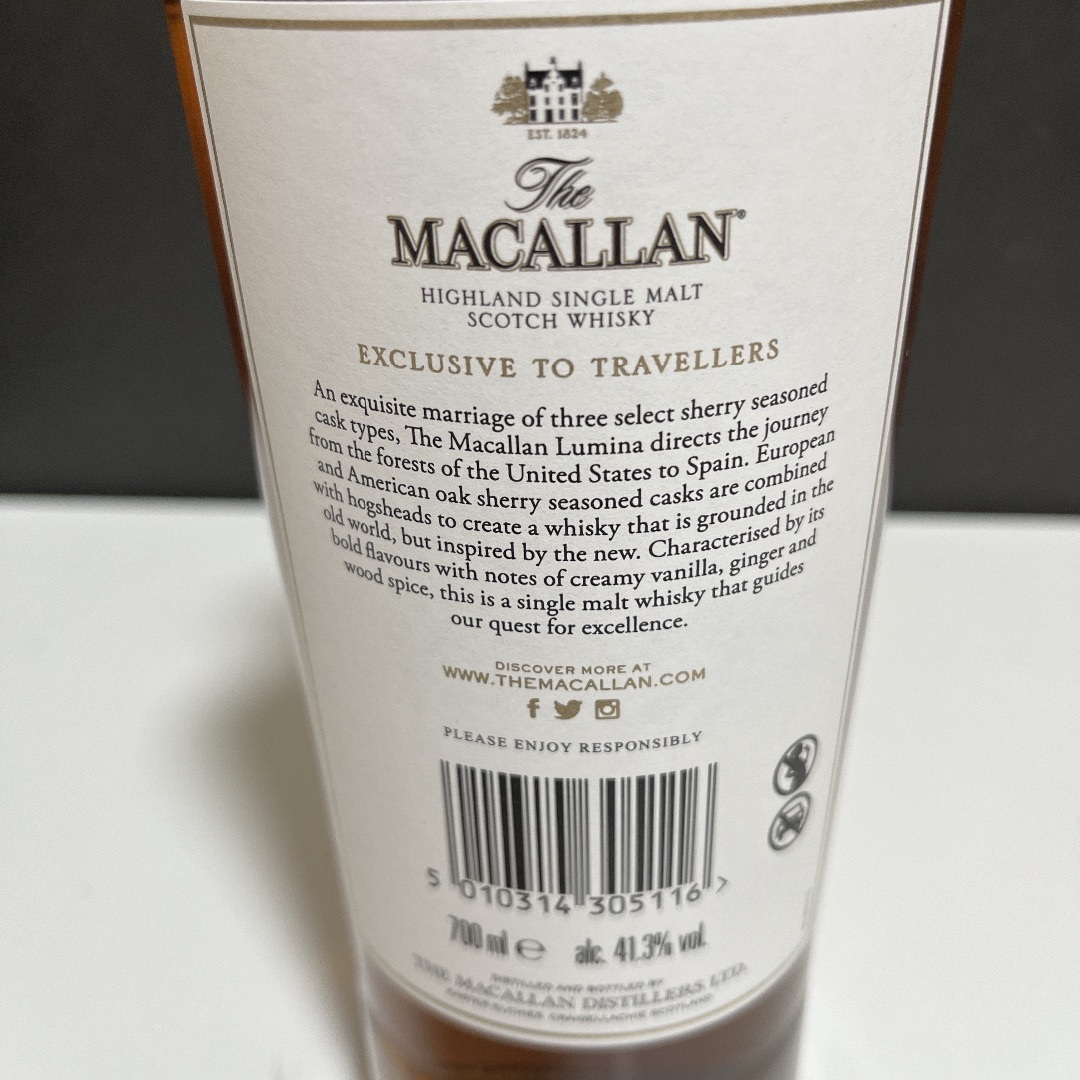 マッカラン(マッカラン)のMACALLAN   マッカラン　ルミナ　　（送料込み） 食品/飲料/酒の酒(ウイスキー)の商品写真