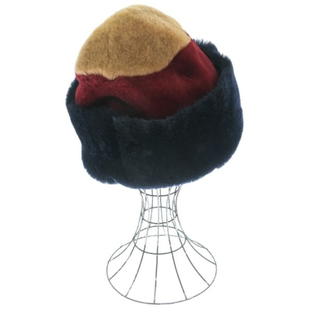 Muhlbauer(ミュールバウアー)のMuhlbauer ミュールバウアー 帽子（その他） - 濃紺系x赤x茶 【古着】【中古】 レディースの帽子(その他)の商品写真