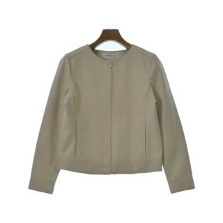 ナチュラルビューティーベーシック(NATURAL BEAUTY BASIC)のNATURAL BEAUTY BASIC ライダース S ベージュ 【古着】【中古】(ライダースジャケット)