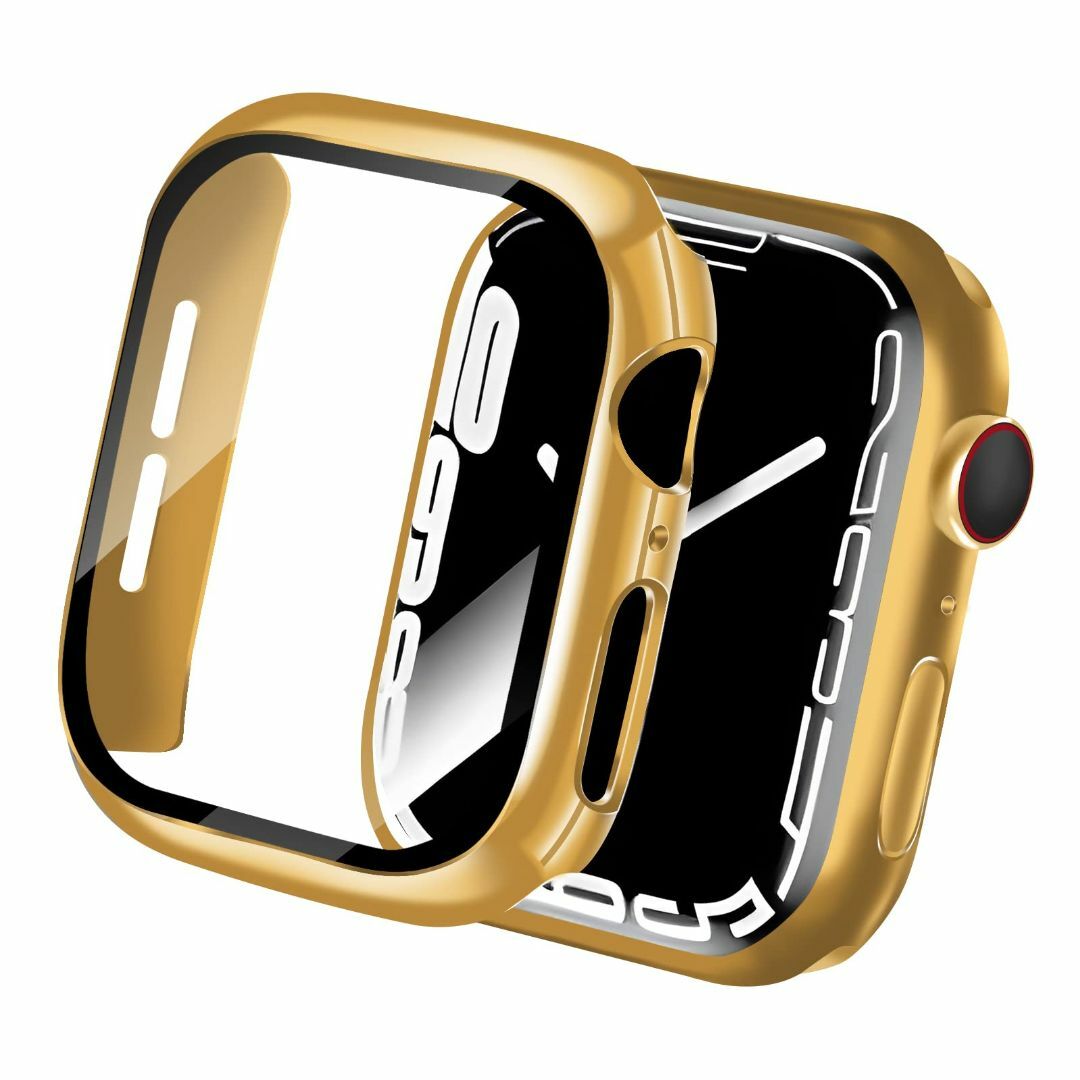 【色: ゴールド】CABOBE 対応 Apple Watch ケース 45mm  スマホ/家電/カメラのスマホアクセサリー(その他)の商品写真