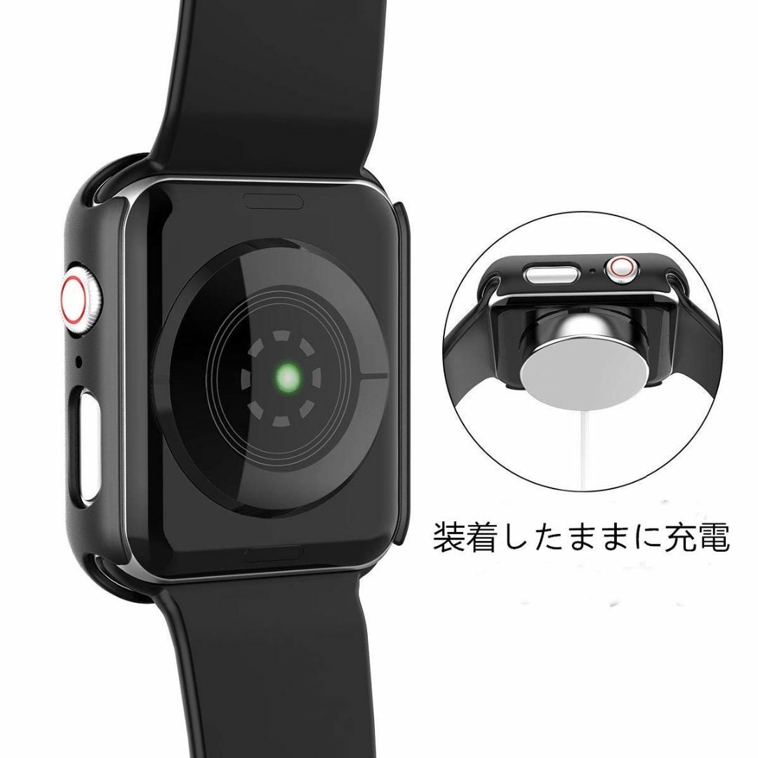 【色: ブラック】ULOE 対応 Apple Watch Series 6 /  スマホ/家電/カメラのスマホアクセサリー(その他)の商品写真