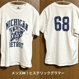 ヒステリックグラマー(HYSTERIC GLAMOUR)のメンズM！ヒステリックグラマー 古着半袖ポケット付きTシャツ  ヨレ感&古着加工(Tシャツ/カットソー(半袖/袖なし))