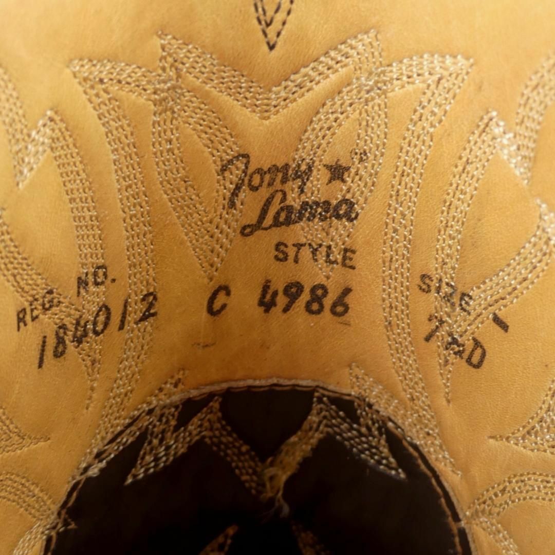Tony Lama(トニーラマ)のアメリカ製 ウエスタンブーツ Tony Lama 25.5 トニーラマTJ946 メンズの靴/シューズ(ブーツ)の商品写真