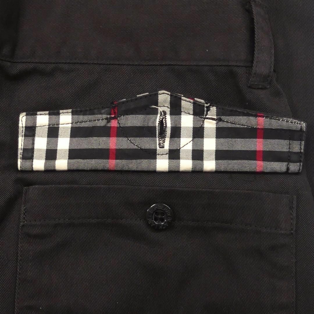 BURBERRY BLACK LABEL(バーバリーブラックレーベル)の廃盤 バーバリーブラックレーベル スラックス ノバチェック 黒 刺繍 TJ962 メンズのパンツ(スラックス)の商品写真