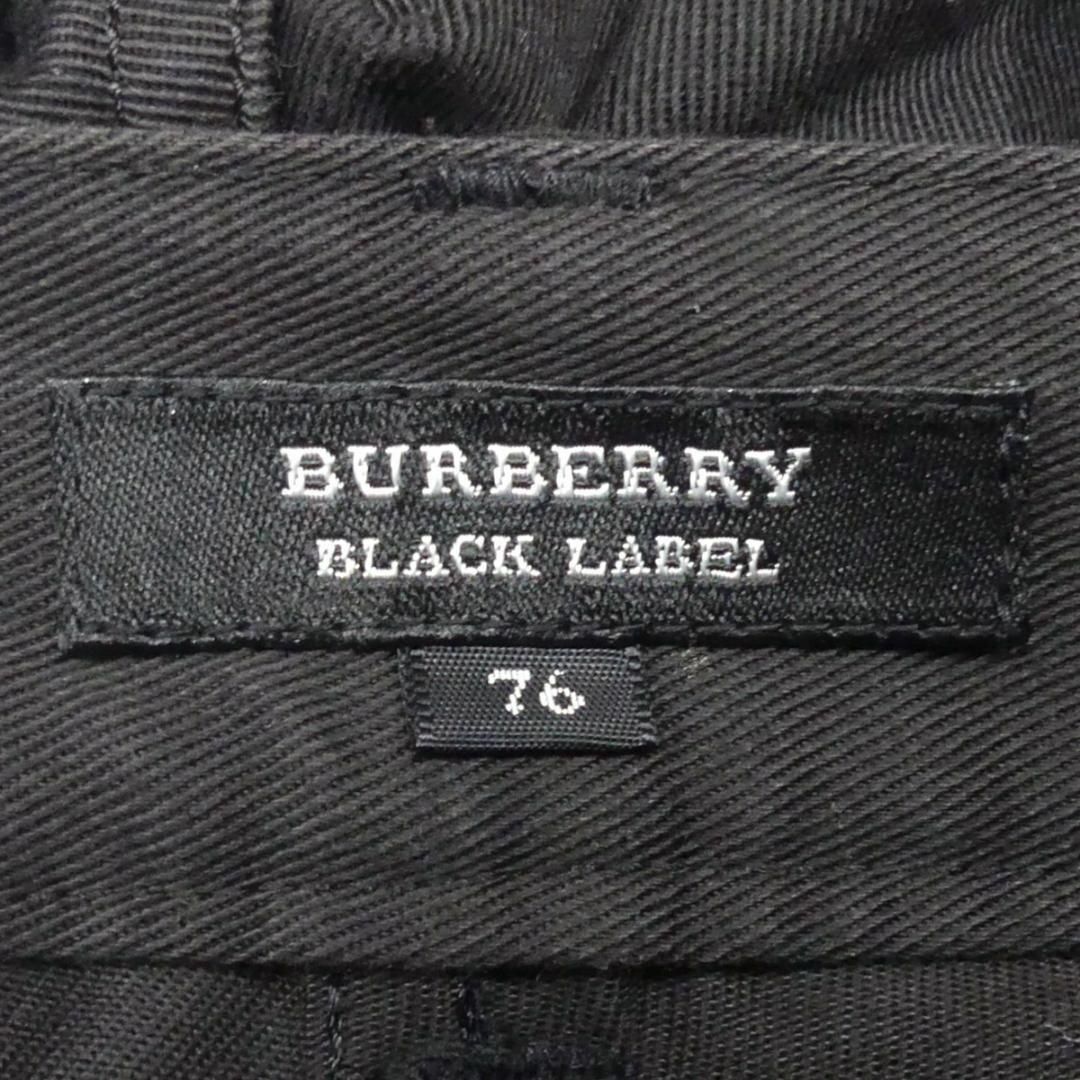 BURBERRY BLACK LABEL(バーバリーブラックレーベル)の廃盤 バーバリーブラックレーベル スラックス ノバチェック 黒 刺繍 TJ962 メンズのパンツ(スラックス)の商品写真