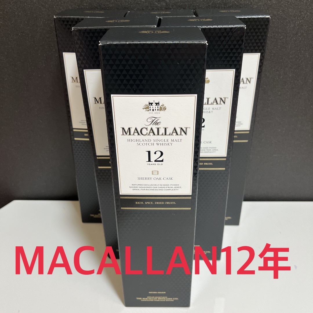 サントリー(サントリー)のマッカラン12年SHERR OAK CASK　6本（送料込み） 食品/飲料/酒の酒(ウイスキー)の商品写真