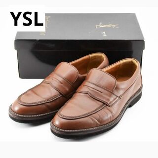Yves Saint Laurent - イヴサンローラン　メンズ　ローファー　ブラウン　レザーシューズ　革靴　26サイズ