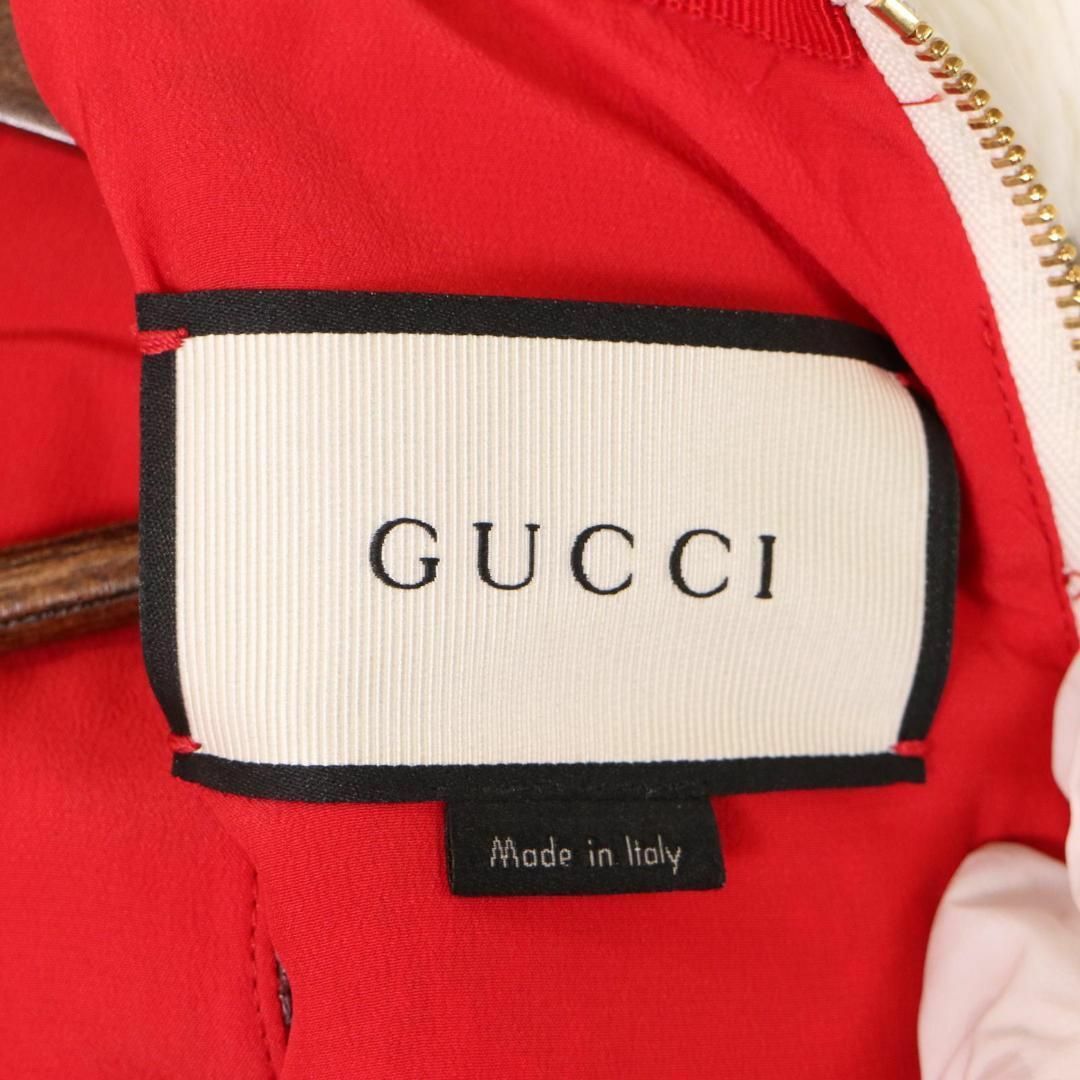 Gucci(グッチ)のGUCCI　現行　ミケーレ期　バイカラー　ツイード　ノースリーブワンピース　36 レディースのワンピース(ひざ丈ワンピース)の商品写真