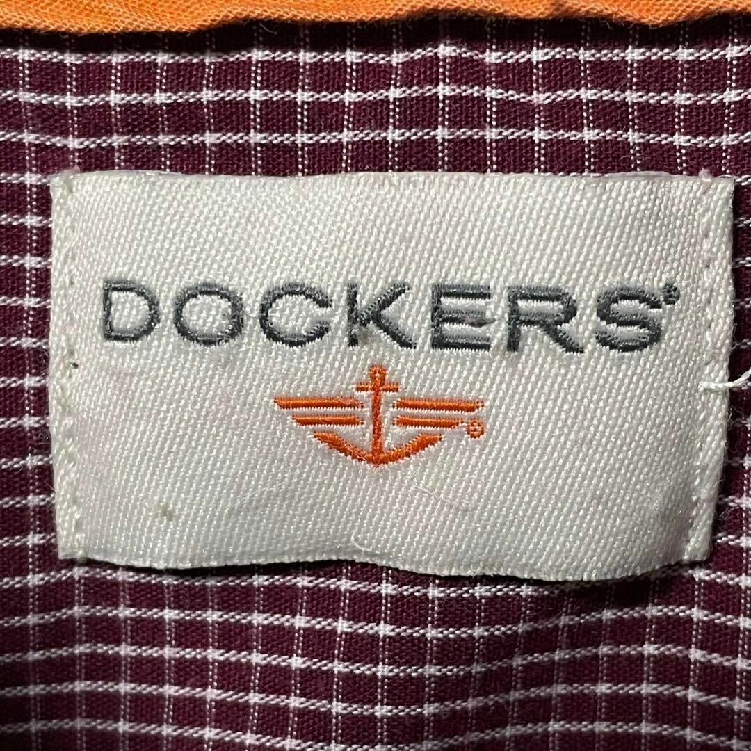 DOCKERS USA古着 ビックサイズ 長袖チェックシャツ 刺繍 2XLメンズ メンズのトップス(シャツ)の商品写真