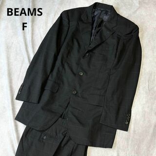 ビームスエフ(BEAMS F)のビームスエフ　リングヂャケット　ウィンドウペンチェック　セットアップスーツ　黒(その他)