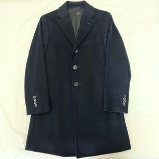 スーツカンパニー(THE SUIT COMPANY)のチェスターコート　Blazer's Bank.com　ウール　SS  ネイビー(チェスターコート)