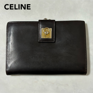 celine - CELINE セリーヌ がま口 二つ折り財布 